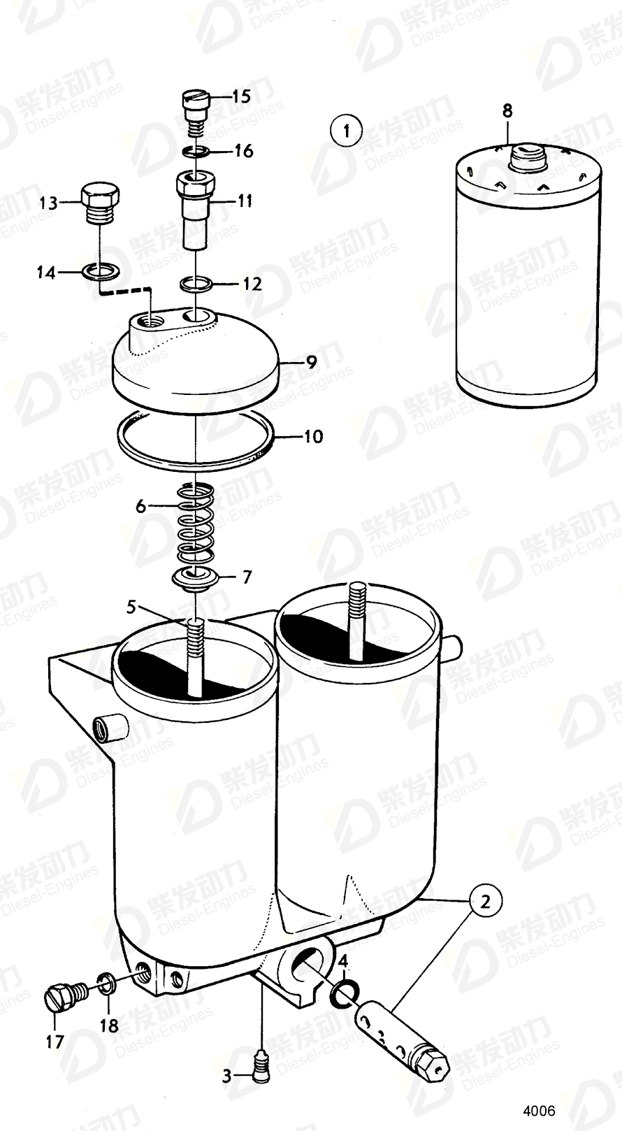 VOLVO Clamping nut 843833 Drawing VOLVO Clamping nut 843833 Drawing